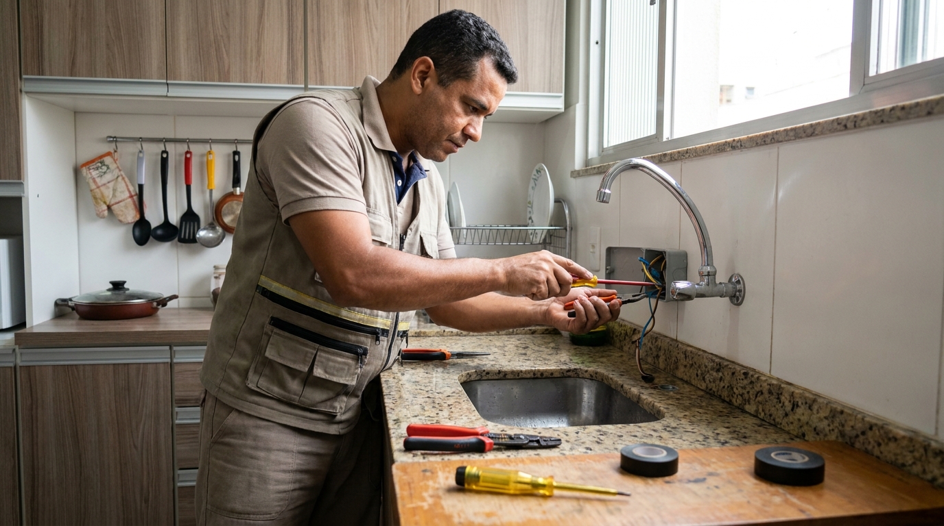 Instalação em Cozinha ou Área Gourmet em Gravataí‑RS